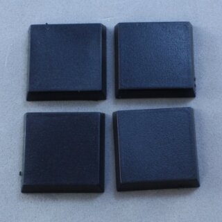 20mm Square Plastic Flat Top Base (25)