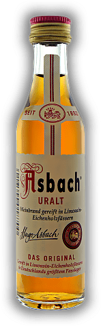 Asbach Uralt 0,04 Liter Asbach Uralt 0,04 Liter Ein feines, altes Destillat. 0,04	 Liter - Vol 36%