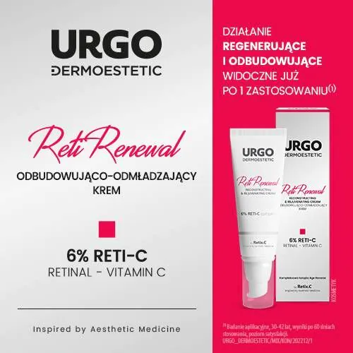 Urgo Dermoestetic Reti-Renewal atkuriamasis ir atjauninantis kremas
