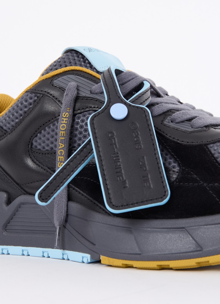 Off-White Kick Off leather sneaker with suede details