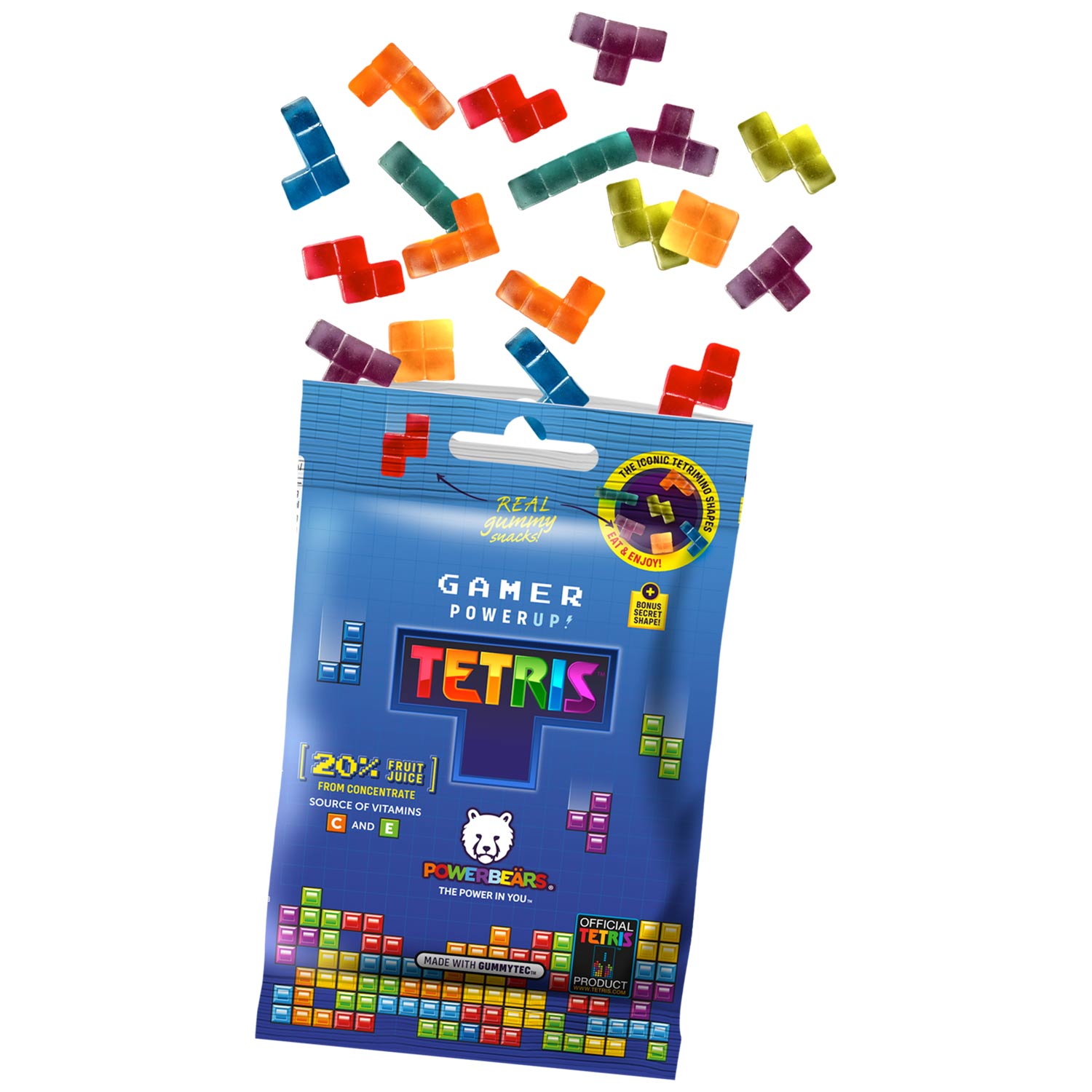 Powerbeärs Gamer PowerUp Tetris 50g