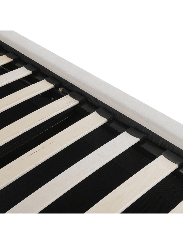 Beliani Doppelbett BAJONNA in Weiß - (W) 204 x (H) 102 x (L) 235 cm günstig kaufen onesize