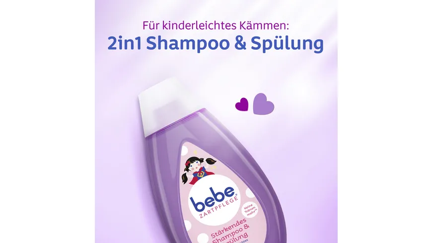 bebe ZARTPFLEGE Stärkendes Shampoo & Spülung 300 ml