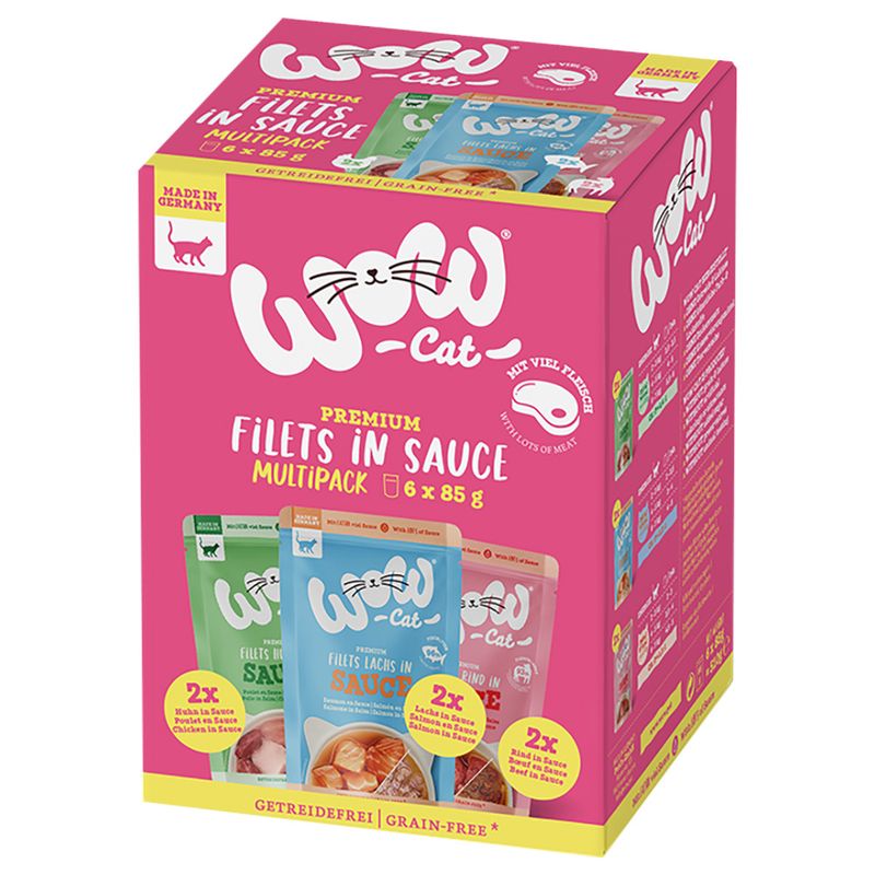 Sparpaket WOW Cat Filets in Sauce 24 x 85 g