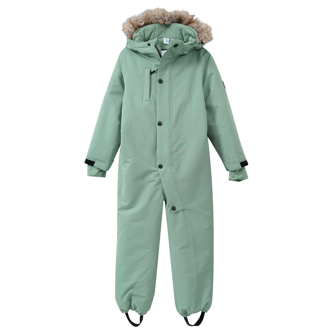 Kinder Schneeoverall mit Fellimitat