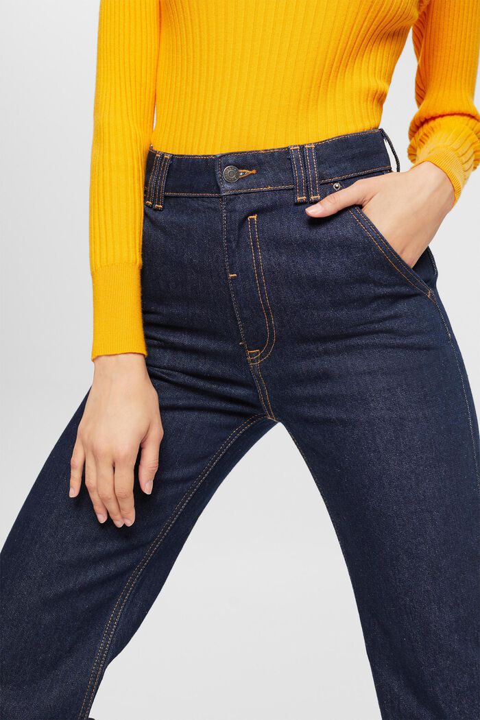 Jeans mit gerader Passform und hohem Bund