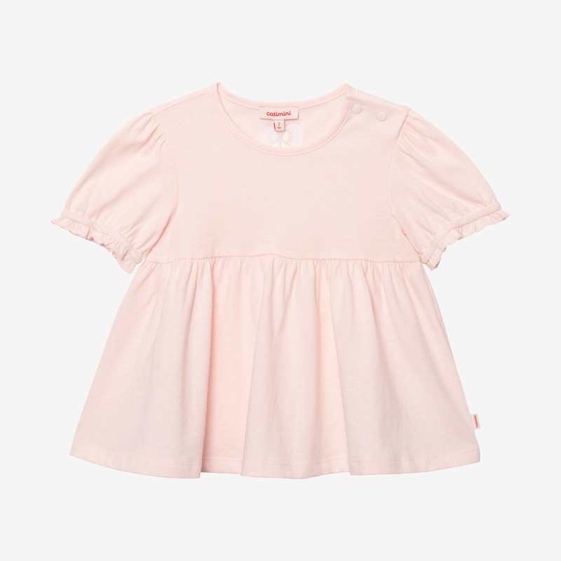 T-shirt bébé fille manches ballon rose Catimini