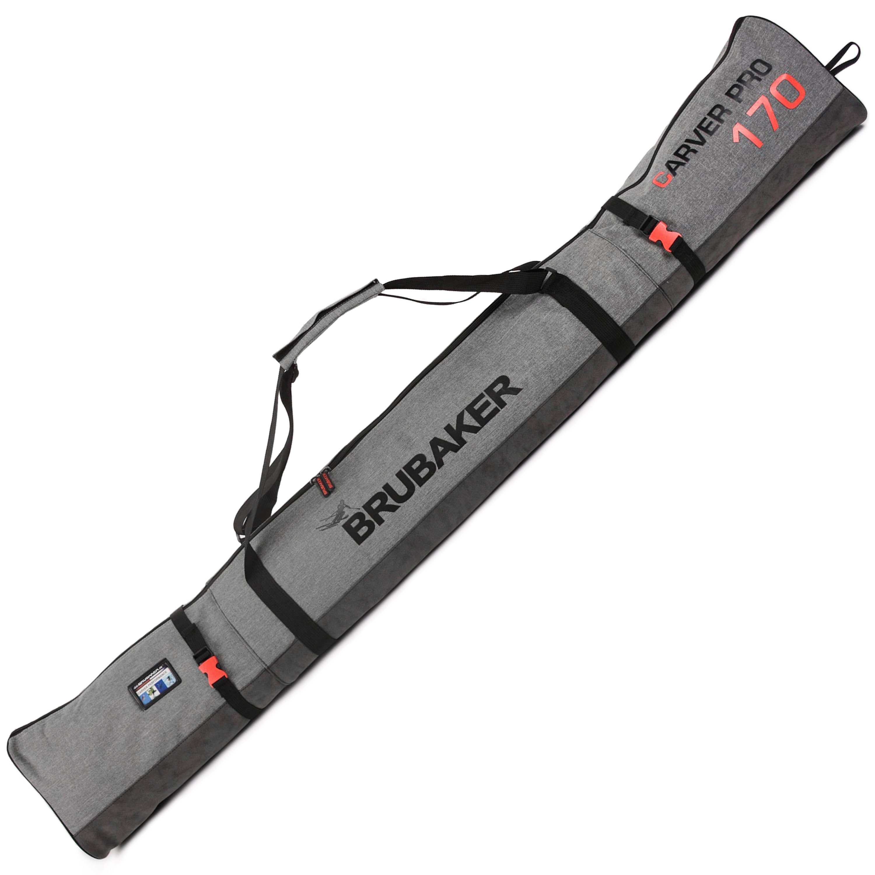 BRUBAKER Sporttasche CarverPerformance Kombi Set (2-tlg., reißfest und nässeabweisend), Skisack und Skischuhtasche für 1 Paar Ski