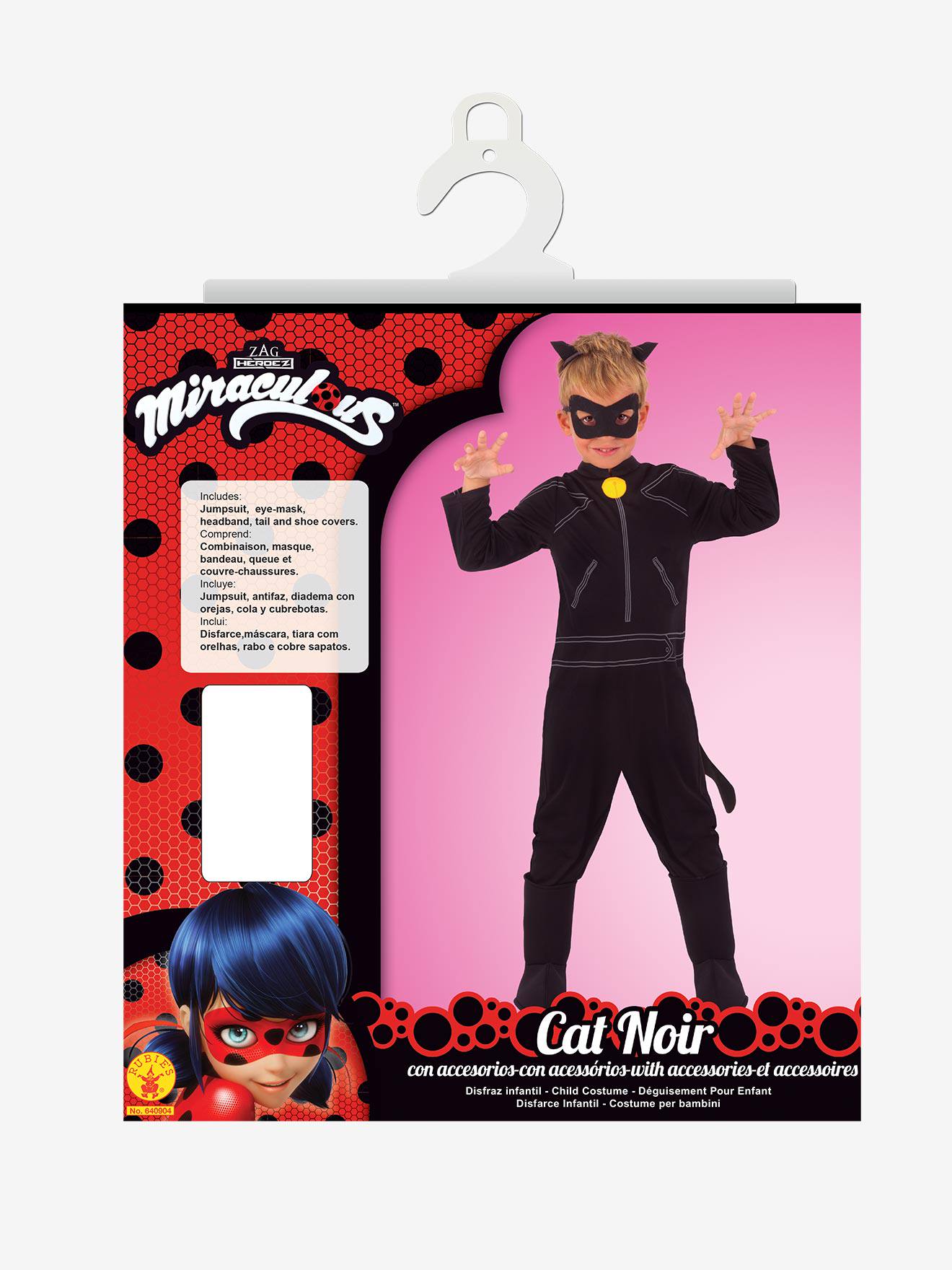 Déguisement classique Chat Noir Miraculous RUBIES noir