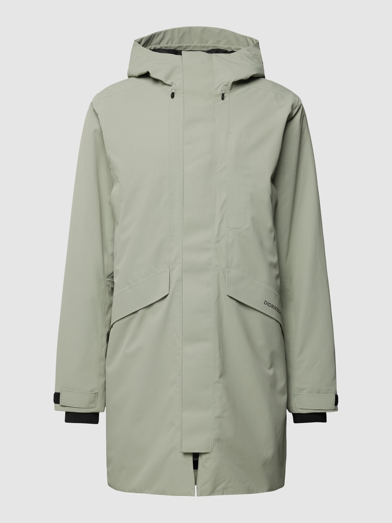 Parka mit Kapuze Modell 'KENNY' in olivgrün
