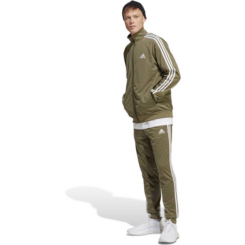 adidas BASIC 3-STREIFEN TRICOT Trainingsanzug Herren
