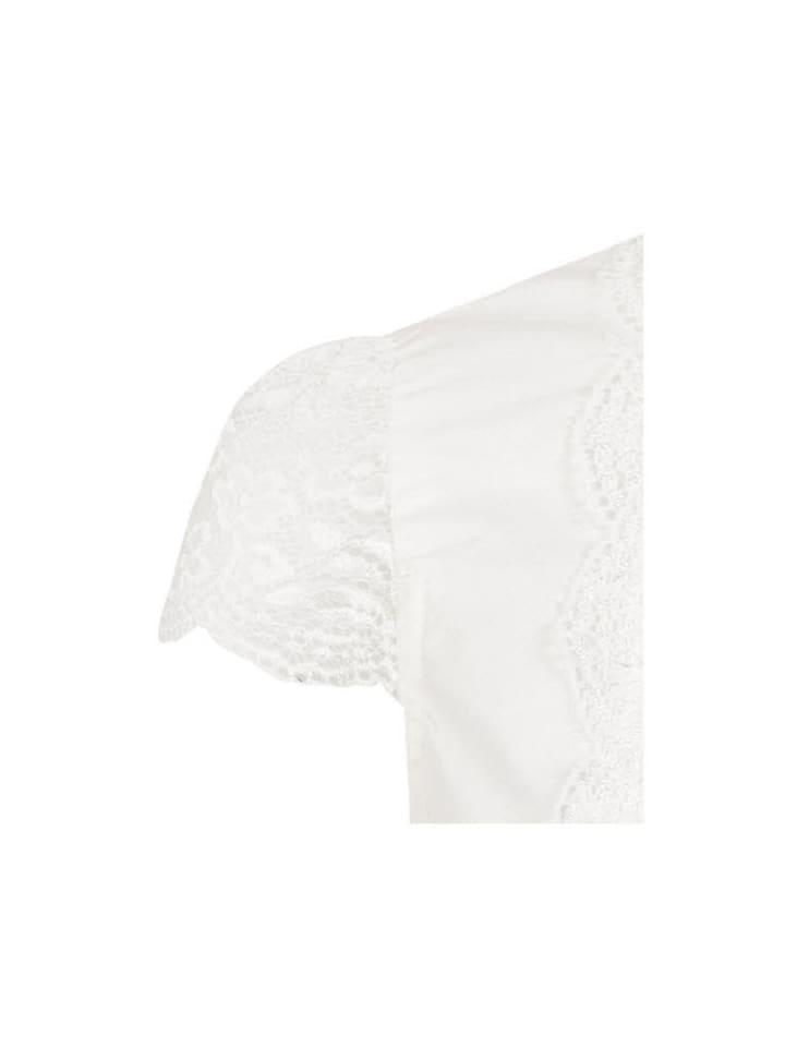 Nübler Dirndlbluse Kurzarm Emanuelle in Creme günstig kaufen 38