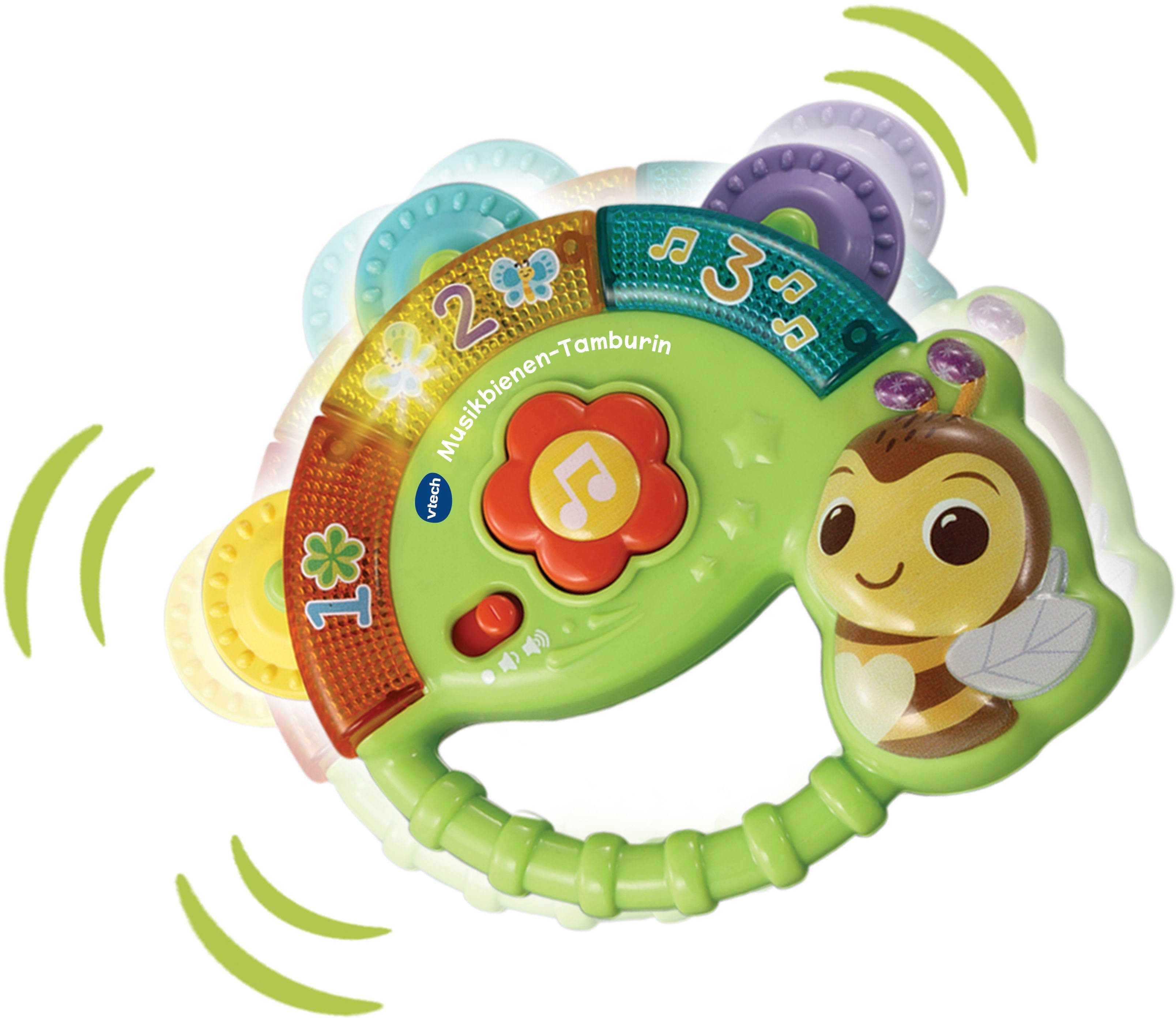 Vtech® Lernspielzeug Vtech Baby, Musikbienen-Tamburin, mit Licht und Sound