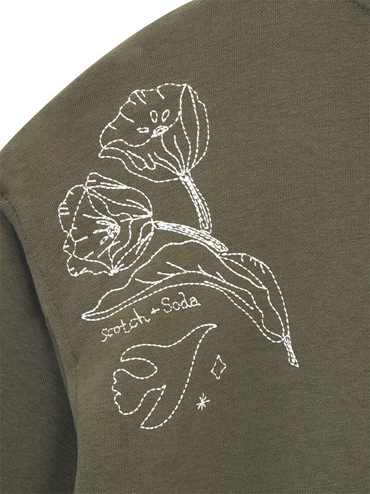 Scotch & Soda Sweatshirt in Khaki günstig kaufen
