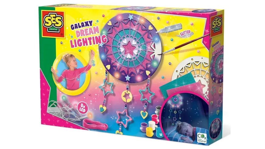 SES Creative - Traumfänger beleuchtet Galaxy