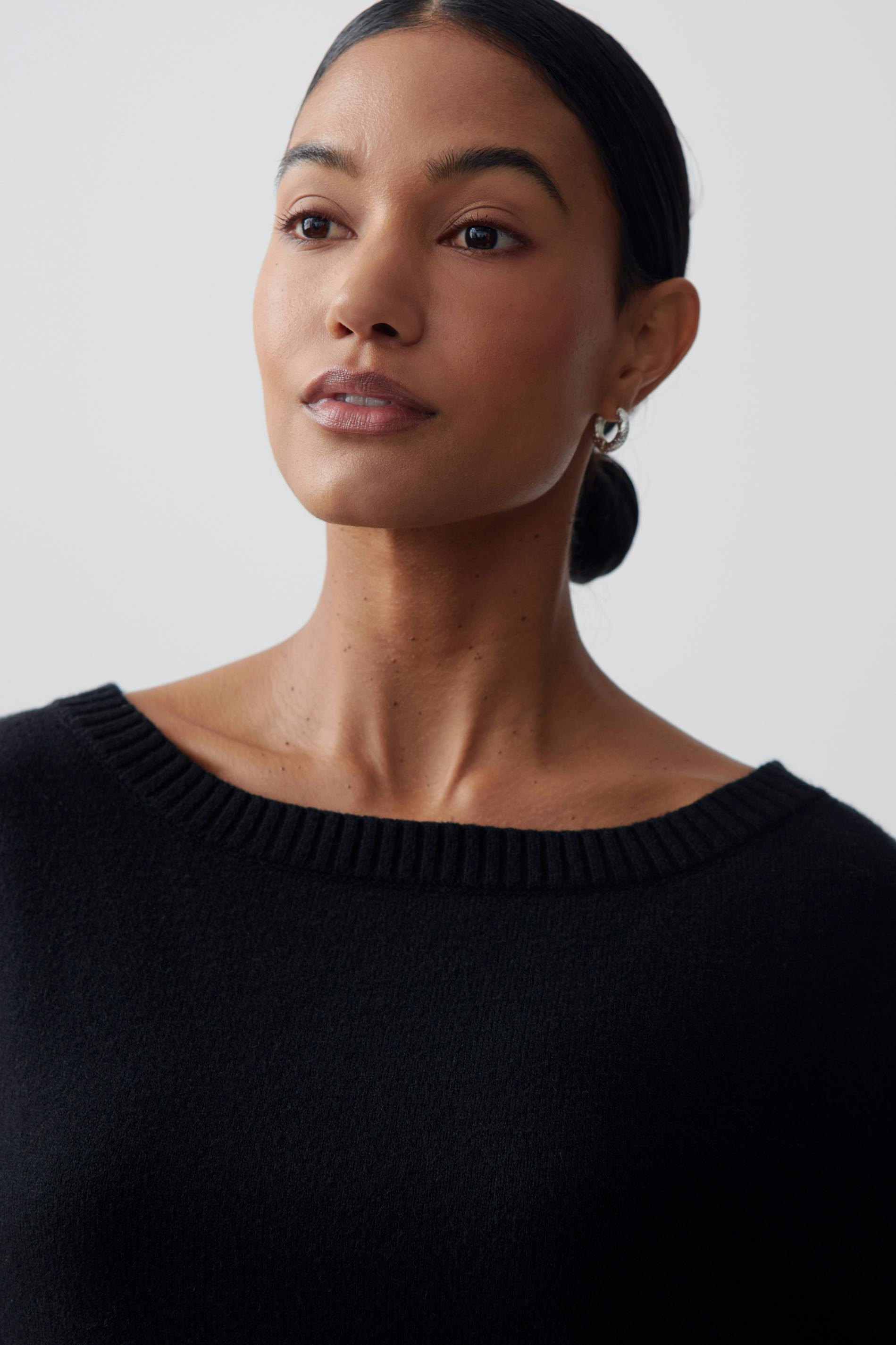 Knitted boatneck top