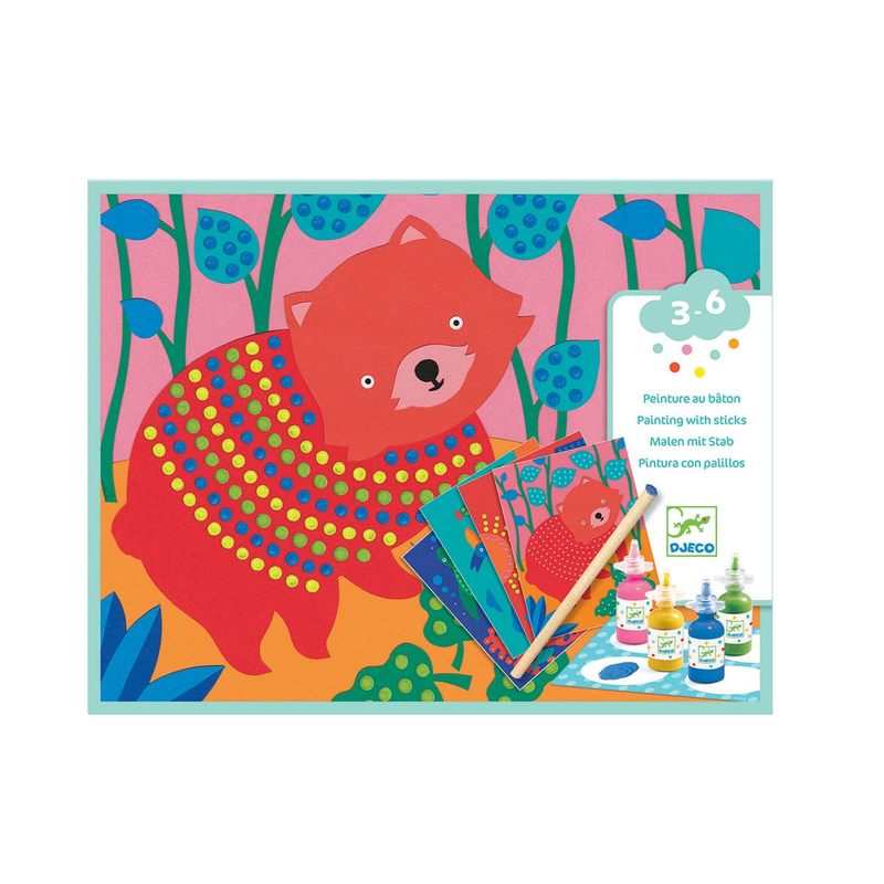 Coffret de peinture Pointillisme Peinture au bâton Djeco