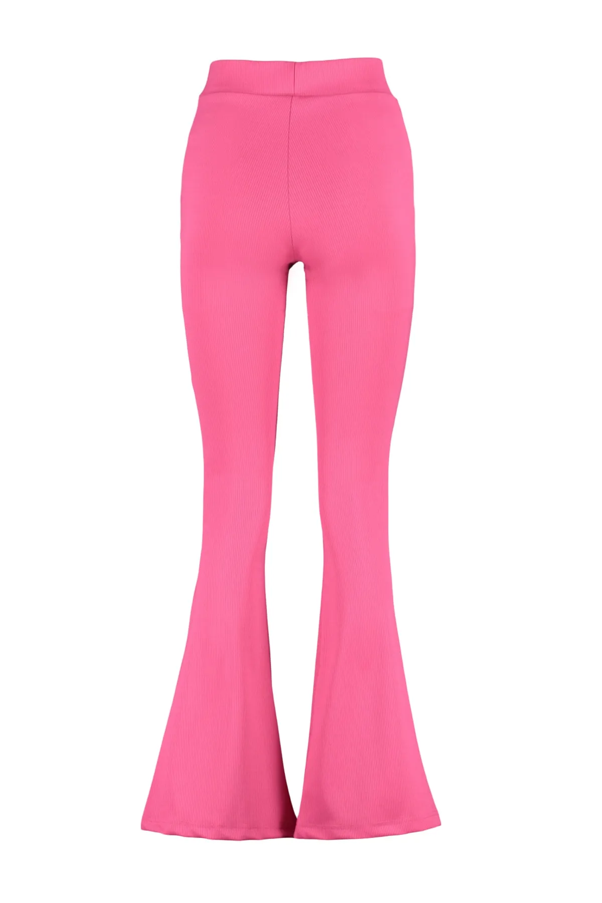 Trendyol Collection  Fuchsia gerippte, ausgestellte/spanische Leggings mit hoher Taille und gestrickter Leggings TWOSS23PL00135