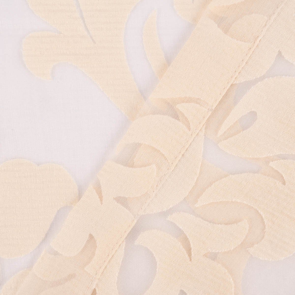 Meterware Rasch Textil Stores Ausbrenner Dali Ornamente beige 280cm, halbtransparent, Viskose, überbreit