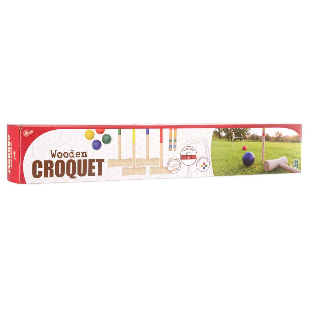 Garden Games Krocket-Set aus Holz für 4 Spieler TY5967