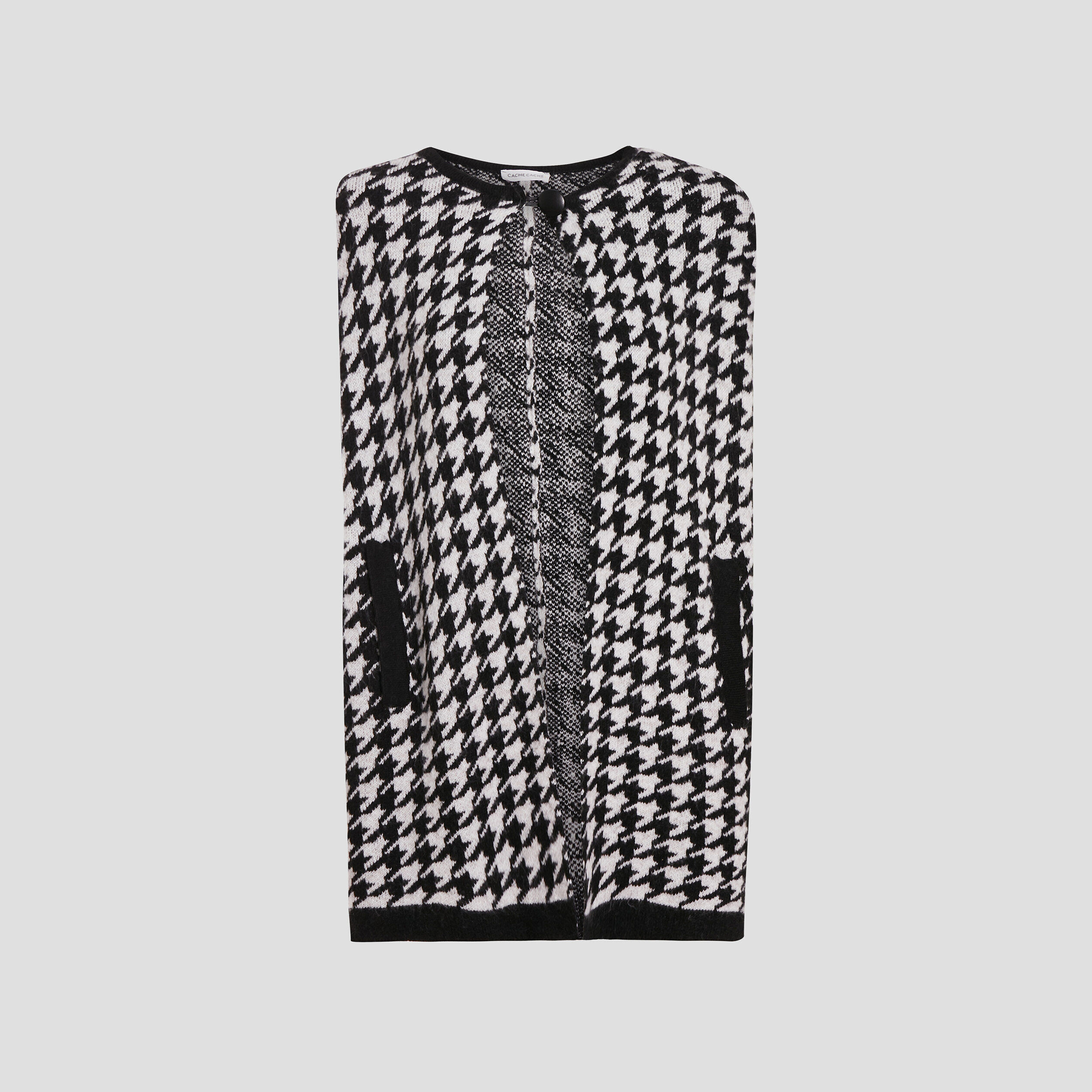 Cape droite sans manches noir femme | Cache Cache