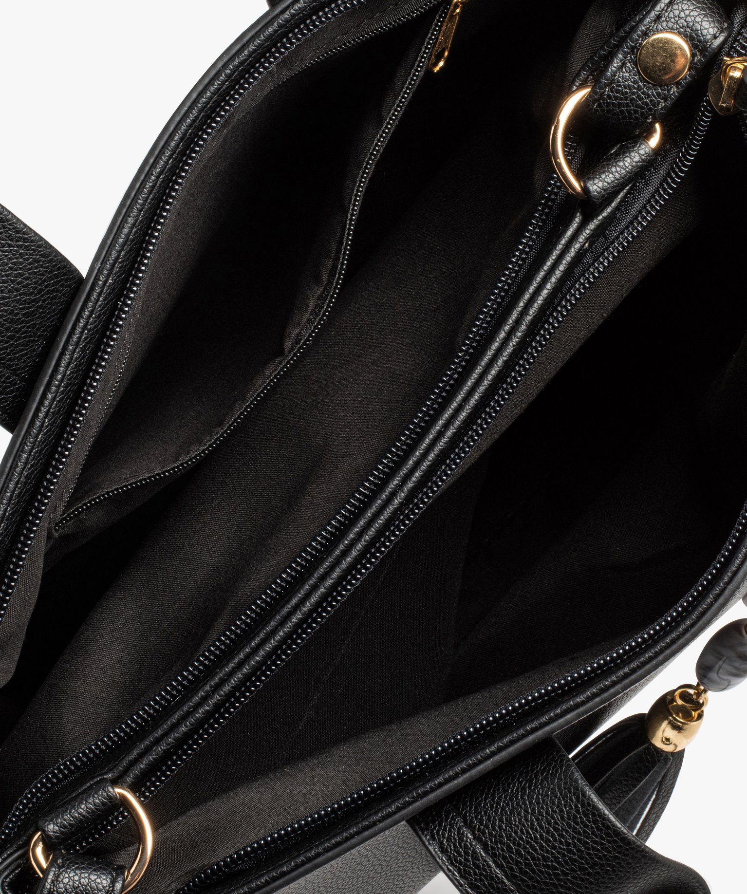 Sac à main à double compartiment femme noir | GEMO
