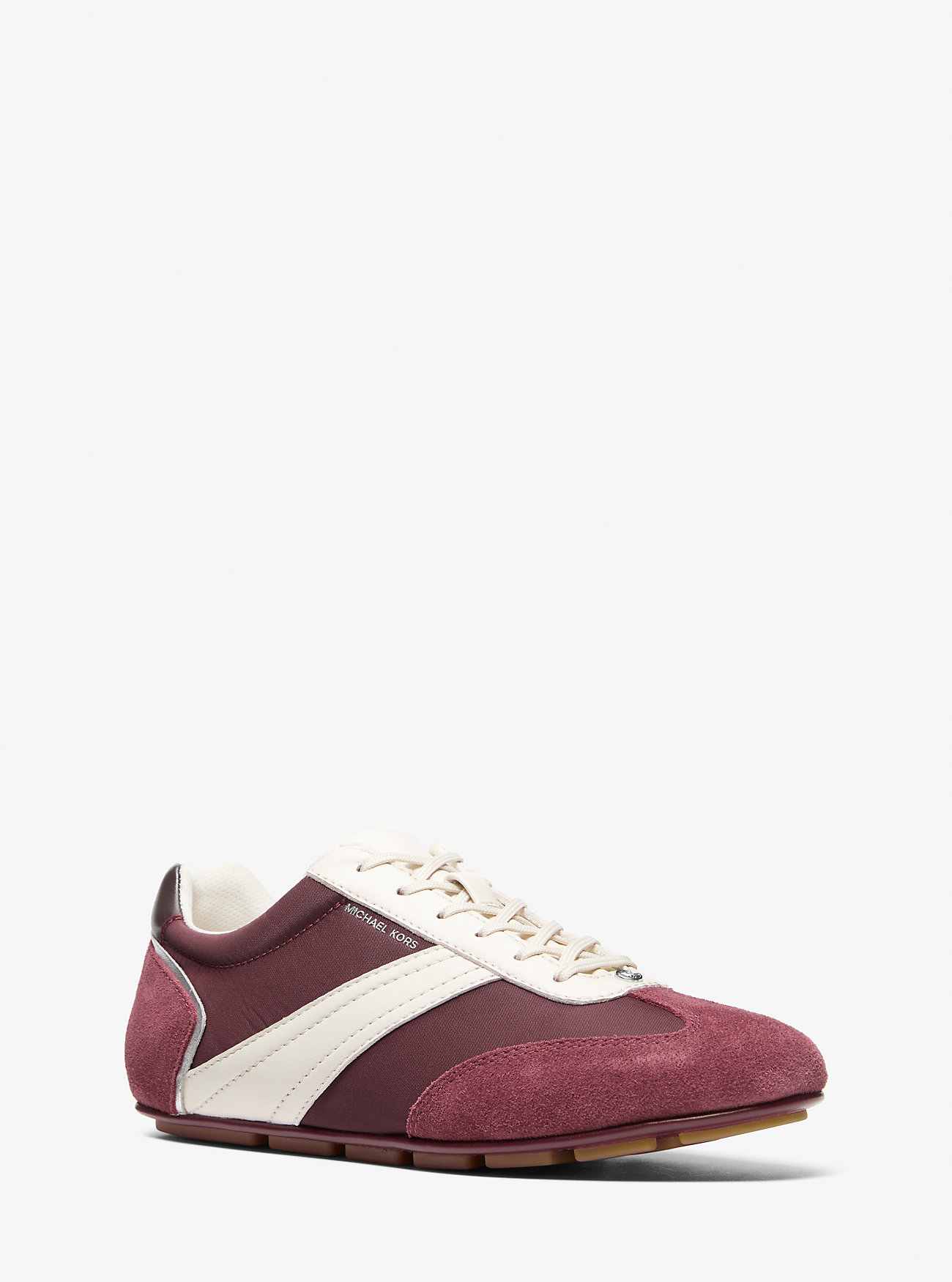 Susie Mixed-Media Sneaker - OXBLOOD