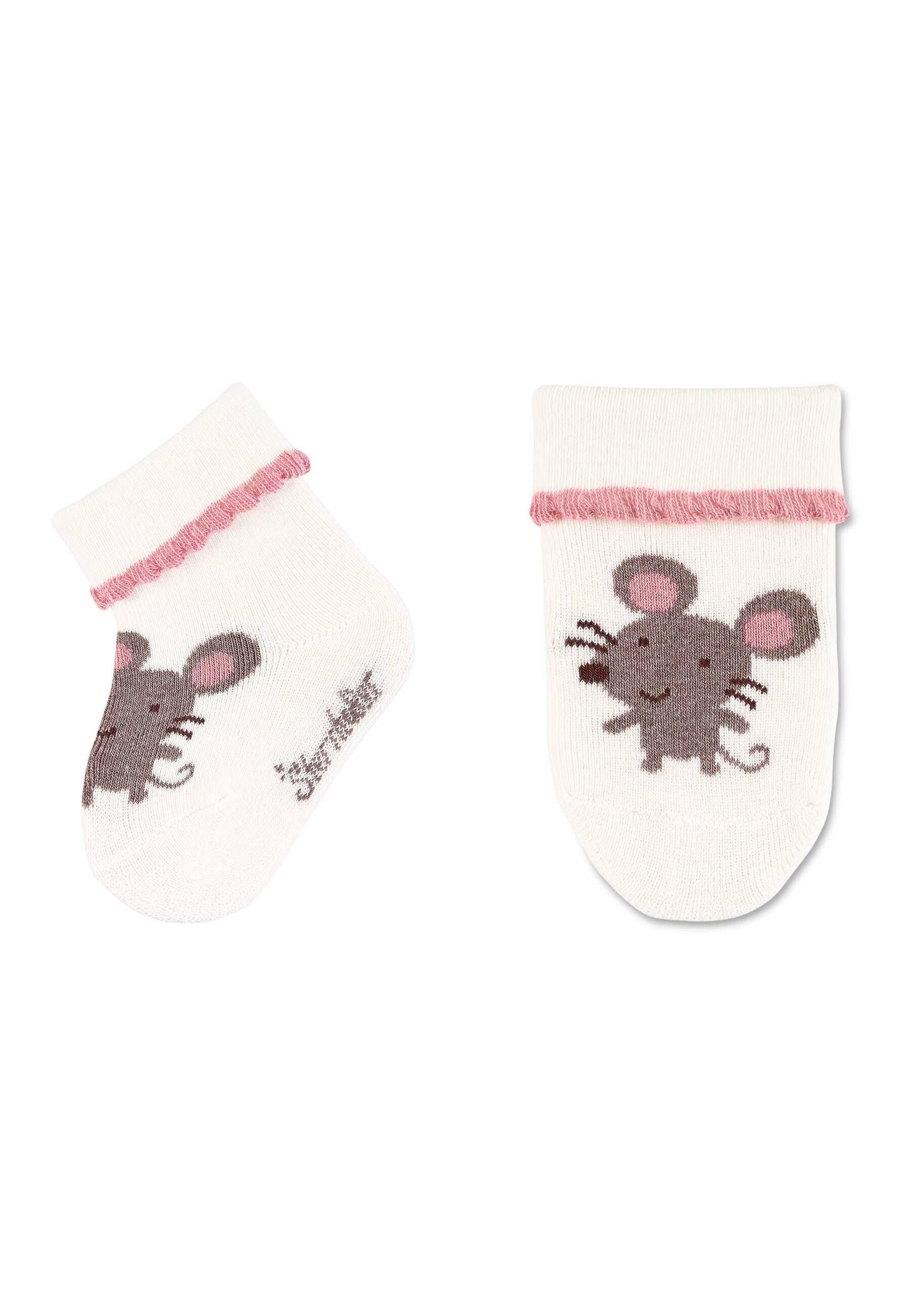 Babysocken 3er-Pack Maus