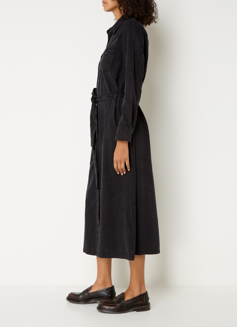 Vestido camisero midi Levi's Quinney de mezcla de lyocell con cinturón.