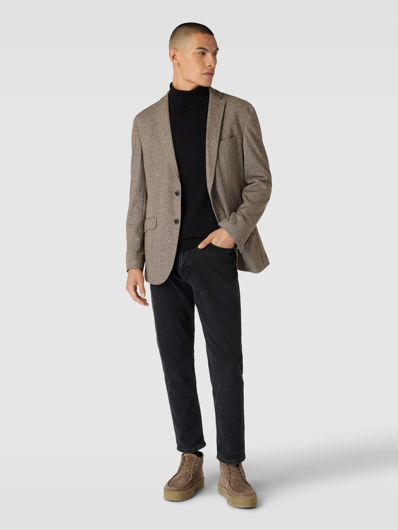 Sakko mit Brusttasche Modell 'Lucas' in beige