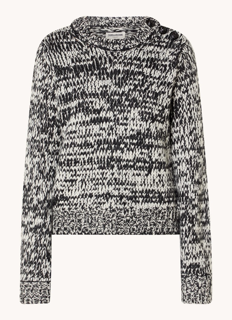 Sweter Zadig&Voltaire Teva o grubym splocie z mieszanki wełny alpaki.