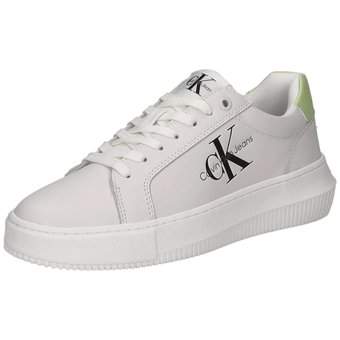 Calvin Klein Chunky Cupsole Mono Lth in weiß