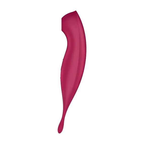 Aplikacija Satisfyer Twirling Pro Connect za masažu, tamnocrvena, UK