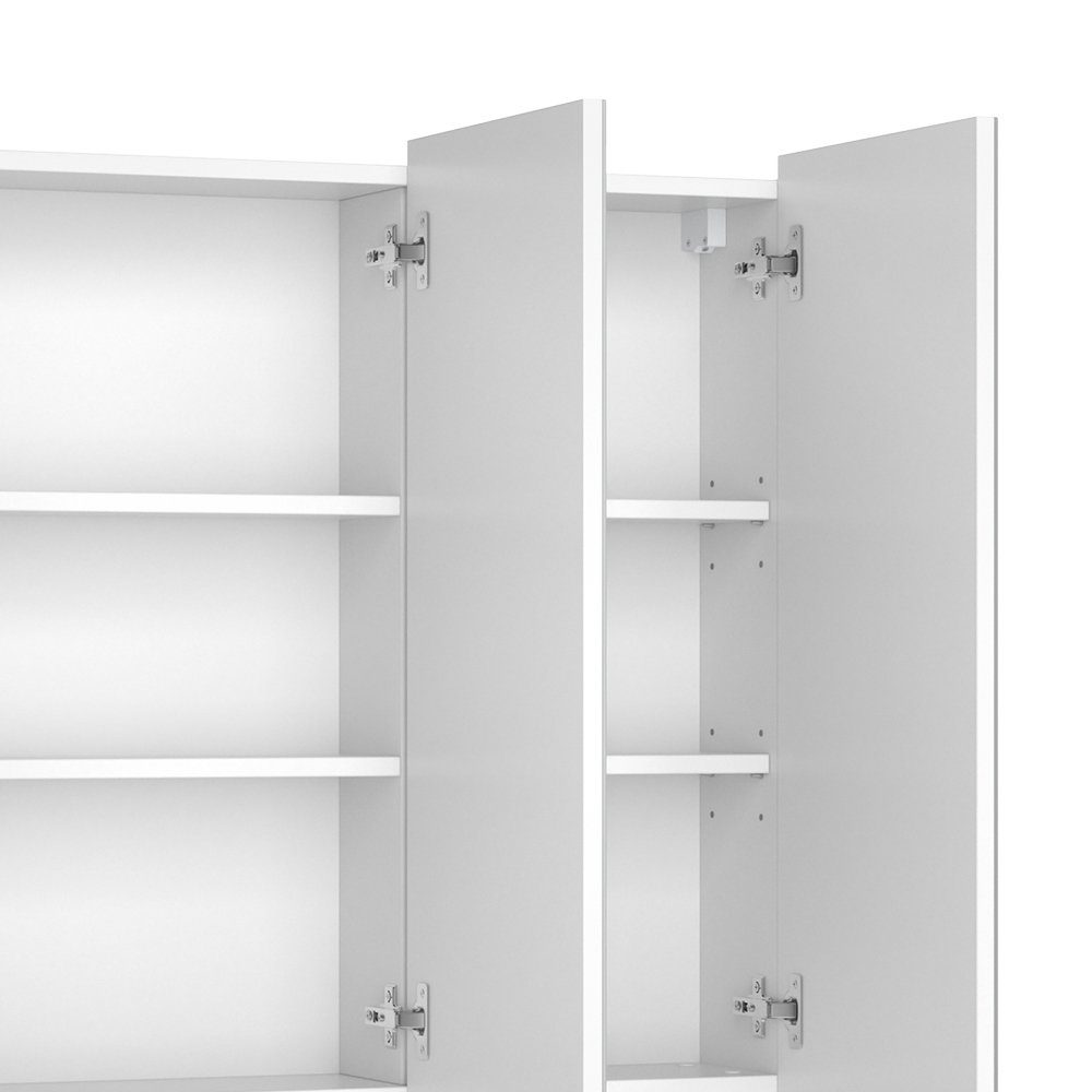 Vicco Badezimmerspiegelschrank Hängeschrank Badspiegel SOLA Weiß