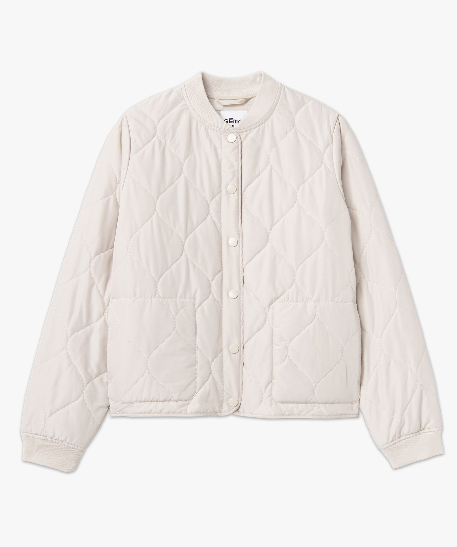 Blouson femme finement matelassé ecru | GEMO