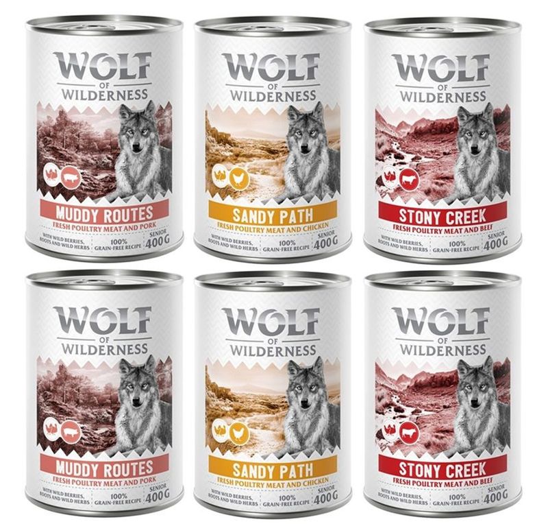 Wolf of Wilderness Senior “Expedition” 6 x 400 g