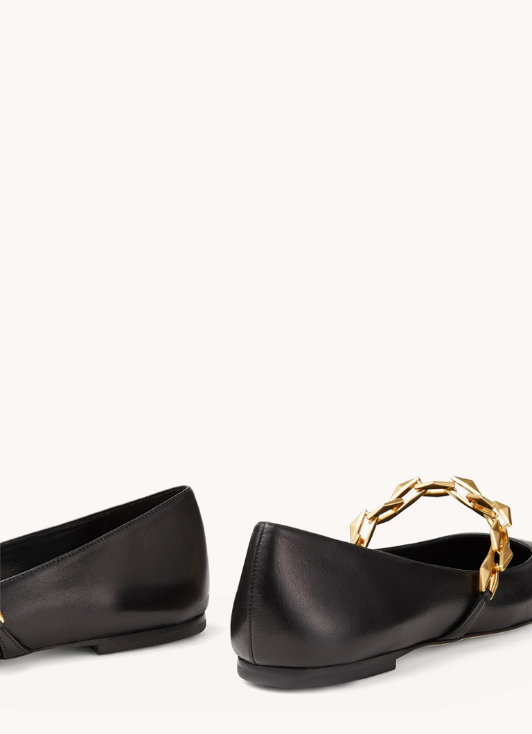Jimmy Choo Diamond Tilda -ballerinat lampaannahkavaatteissa
