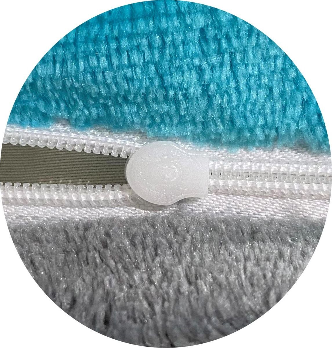 Bettwäsche 4 tlg Winter Thermofleece Wende Plüsch Thermo Fleece Nicky Wende Bettwäsche 135x200 cm Flausch Cashmere touch weich kuschelig warm Teddy Plüsch TÜRKIS UNI, Leonado Vicenti, Fleece, 4 teilig