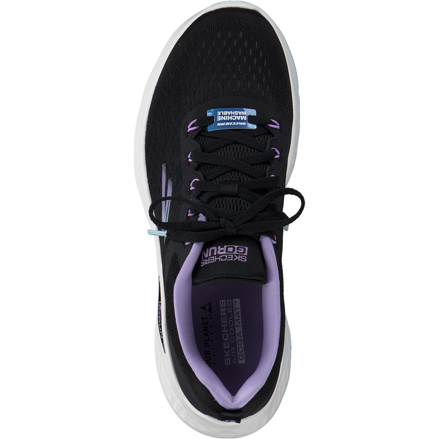 Skechers 129423, Schnürschuhe, Damen, black purple