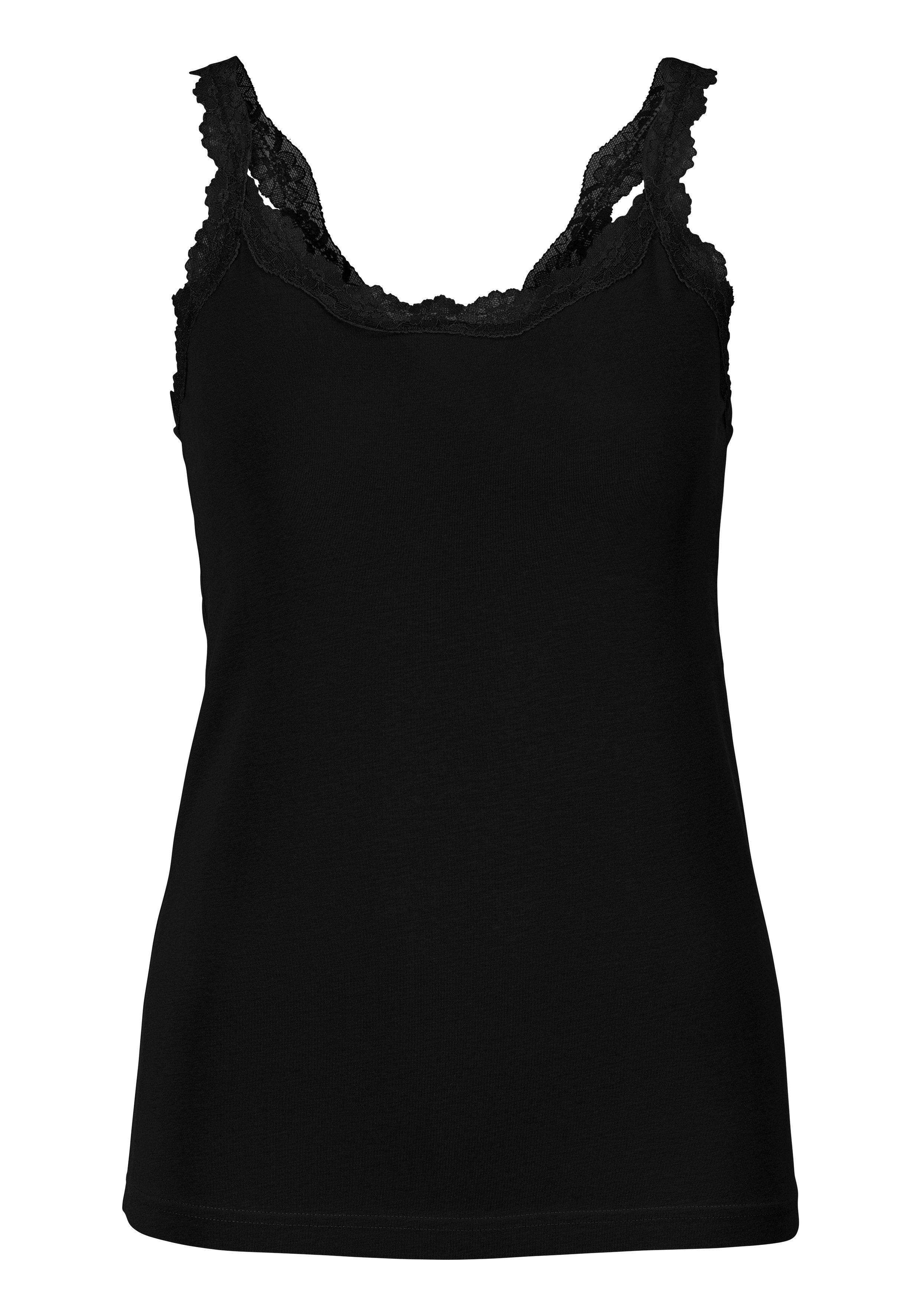 LASCANA Unterhemd (Packung, 2-St., 2er-Pack) mit innenliegendem Bustier, Spaghettiträger-Top, Unterziehshirt