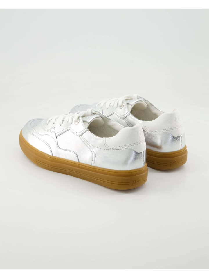 Paul Green Sportliche Schnürschuhe in Silber günstig kaufen