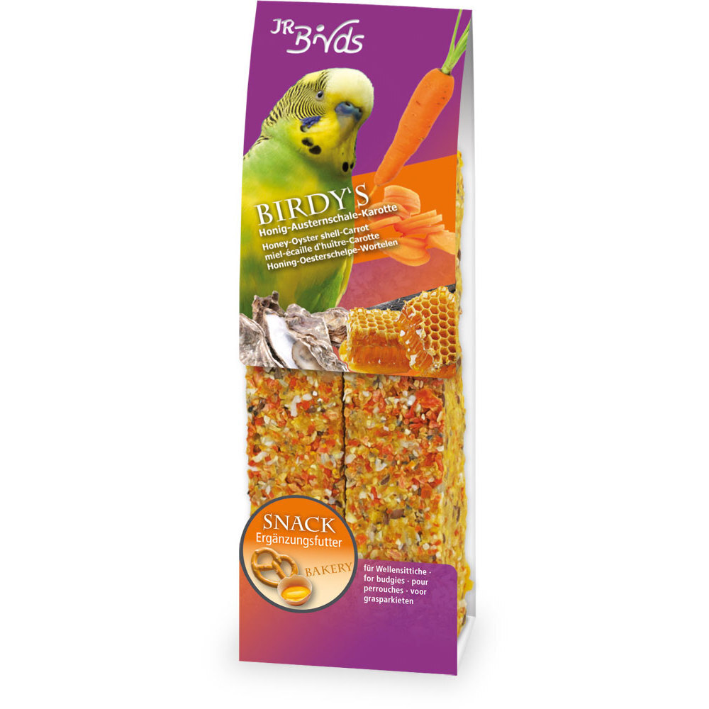 JR Farm Snacks JR Farm BIRDY's Wellensittich Honig-Austernschale-Karotte