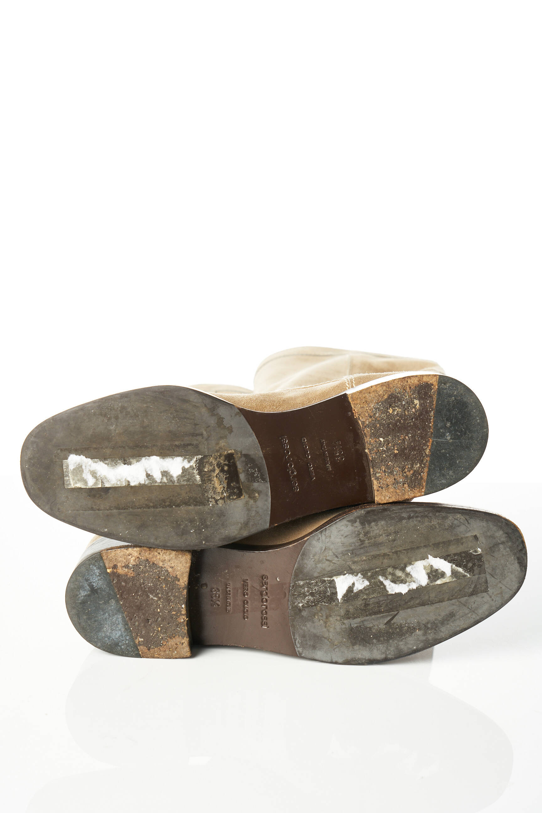 Sergio Rossi Bottes Femme couleur beige
