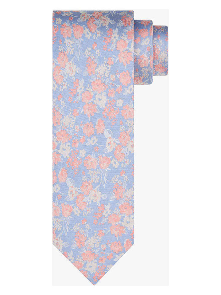 PROFUOMO Seiden-Krawatte in Hellblau/ Rosa günstig kaufen onesize