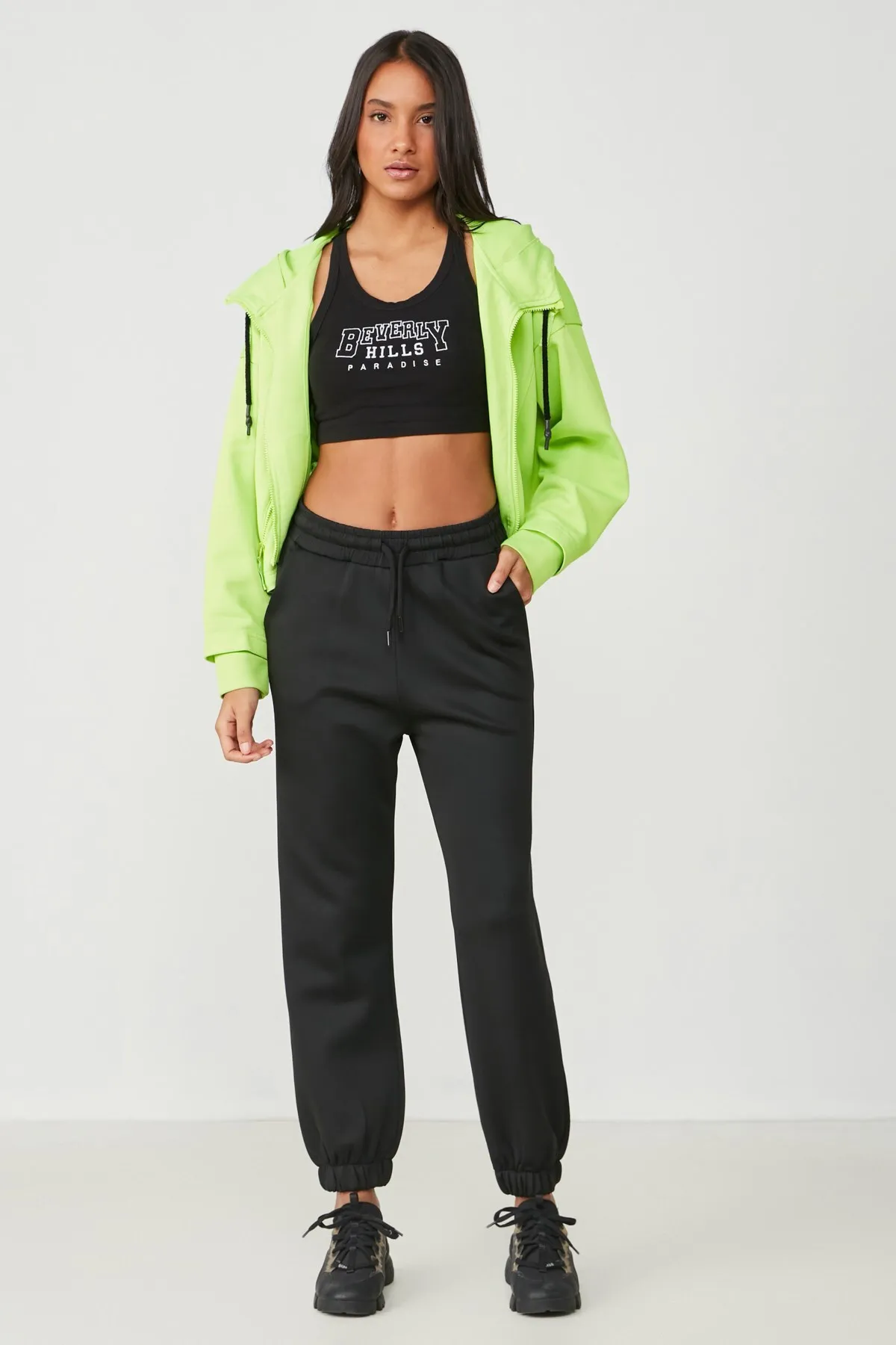 C&City  Jogger Elastic Sports Jogginghose 806 Schwarz
