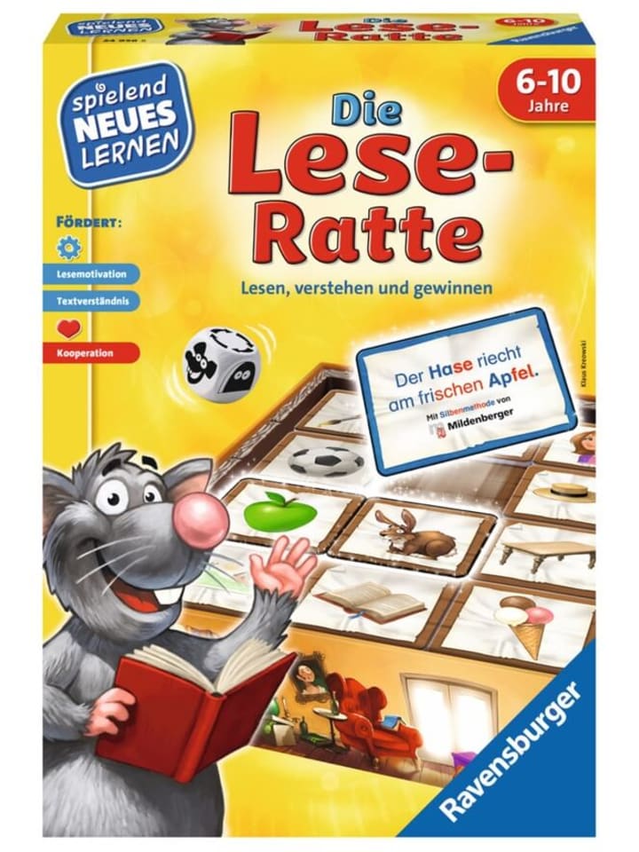 Ravensburger Brettspiel Die Lese-Ratte, 6-10 Jahre günstig kaufen onesize