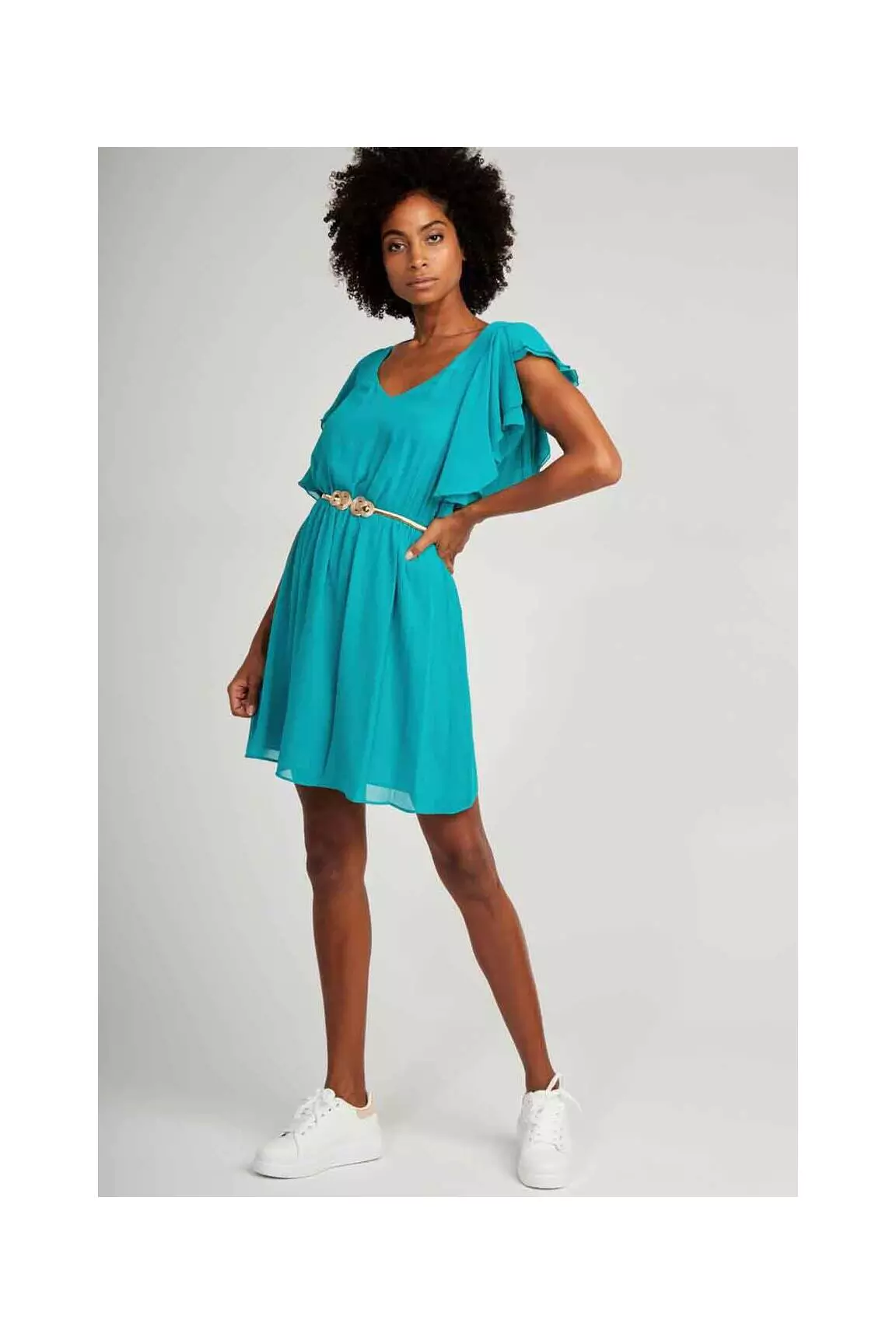 Naf Naf Robes Courtes Femme couleur vert