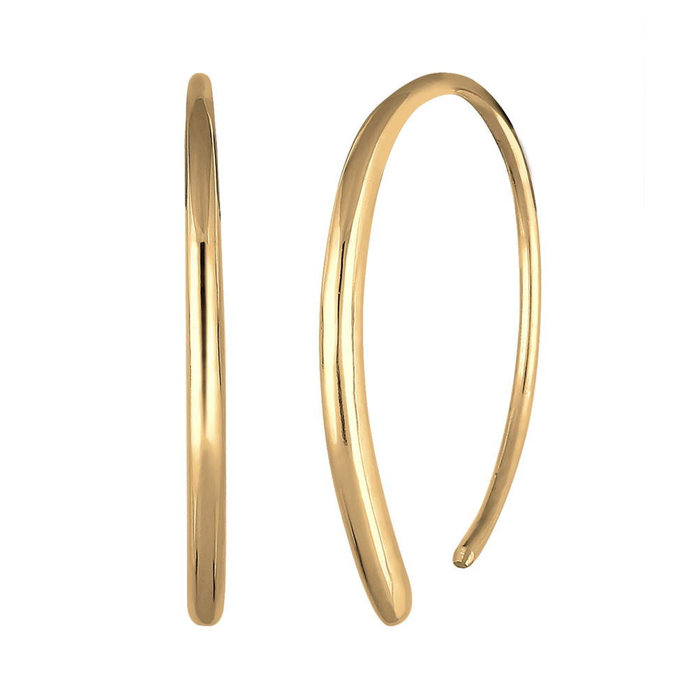 Elli Elli by Julie & Grace Boucles d'oreilles Rondes Ovales Geo Femme - (925/1000) Arg Boucles d'oreilles