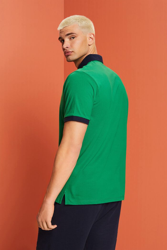 Poloshirt aus Baumwolljersey mit Logo-Print
