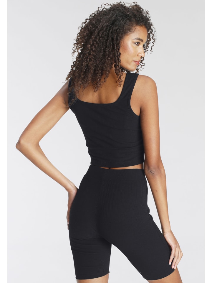LASCANA Shorty in schwarz günstig kaufen